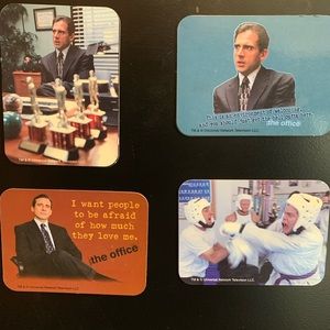 THE OFFICE set of 4 magnets and Note Pad